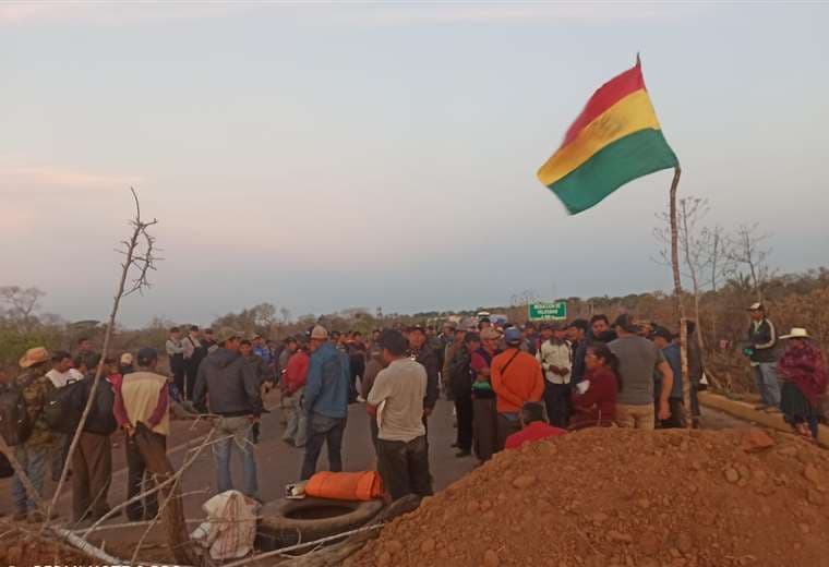 Bloqueo en Santa Rosa de la Roca/Foto: RRSS