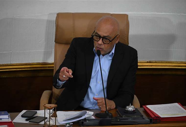 El presidente del Parlamento de Venezuela,  Jorge Rodríguez. Foto: AFP