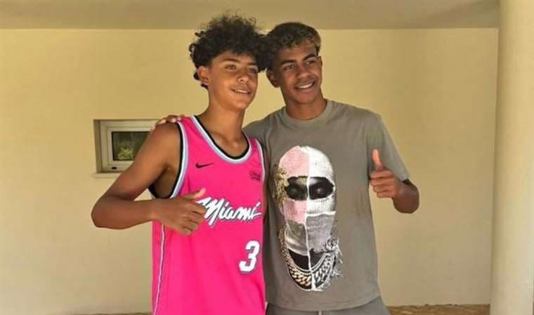 Lamine Yamal y Cristiano Ronaldo Jr, la foto inesperada