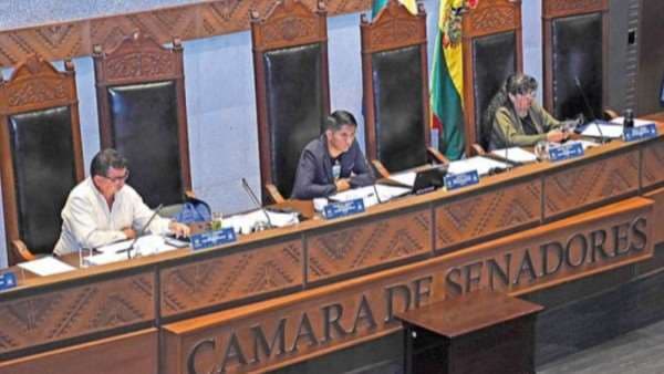 Andrónico Rodríguez, presidente de la Cámara de Senadores, dirige una plenaria| Archivo