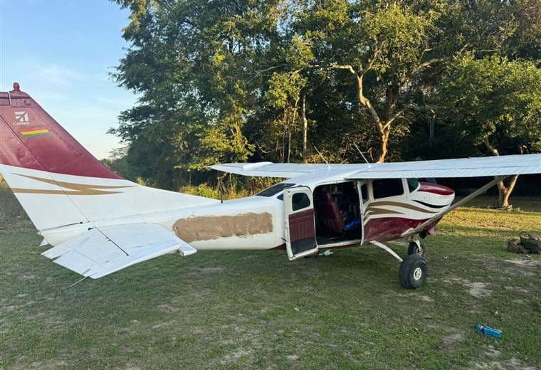 Esta avioneta fue secuestrada por la Fiscalía