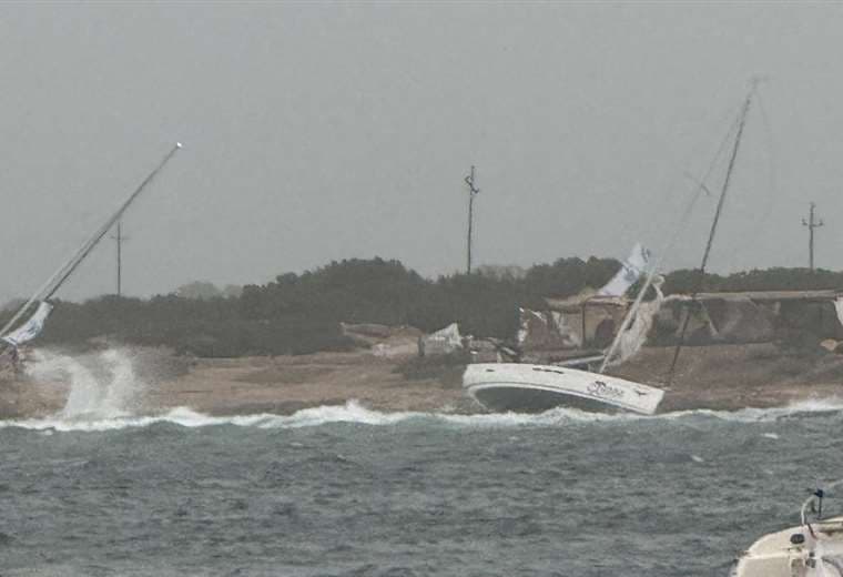 Tormenta en Formentera, España 