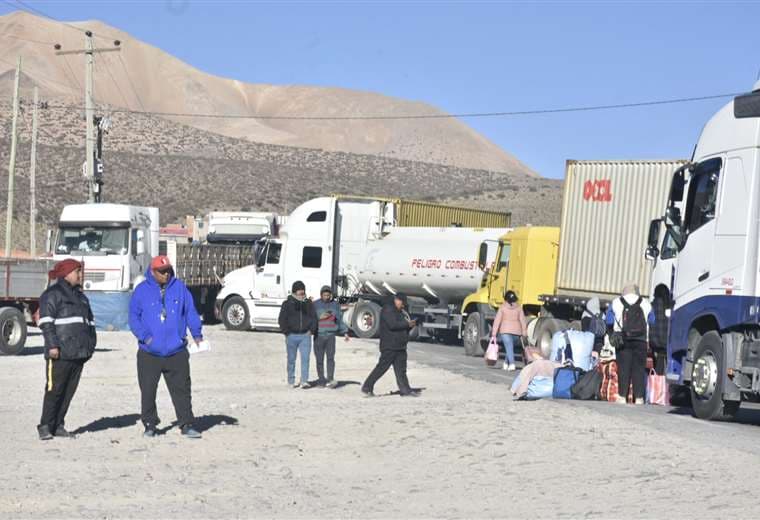 Bloqueo de carretera en el departamento de La Paz/Foto: APG
