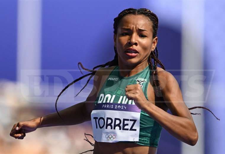 Guadalupe Tórrez  en plena acción. Foto: AFP