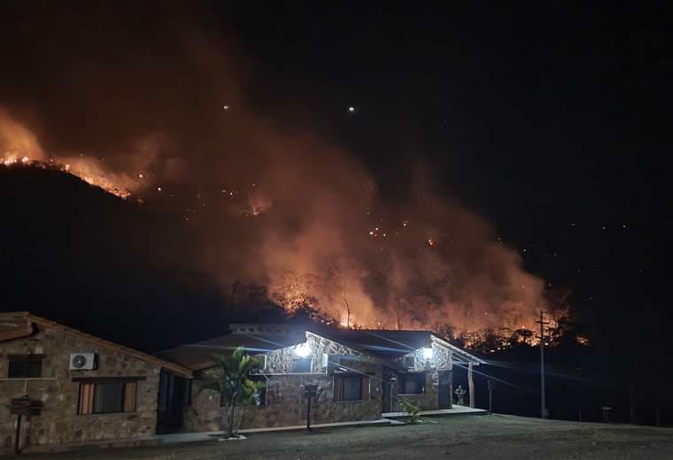 Incendio forestal en San Javier 