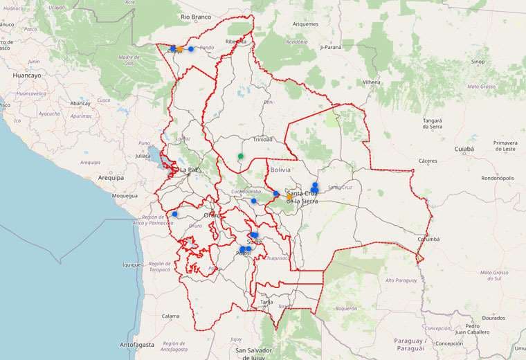 Más de una decena de bloqueos persisten en algunas carreteras de Bolivia