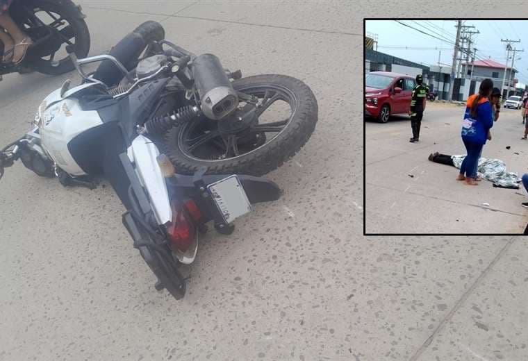 Colisión entre dos motos se cobra la vida de una persona.