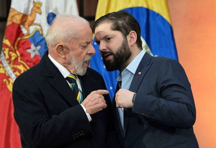 Lula da Silva y Daniel Boric /Foto: AFP