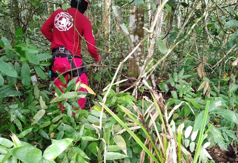 El cuerpo de Guido Anagua fue hallado en una zona boscosa/Foto: Soledad Prado