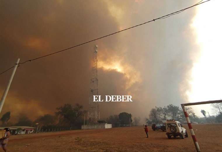 Incendios forestales en Roboré 