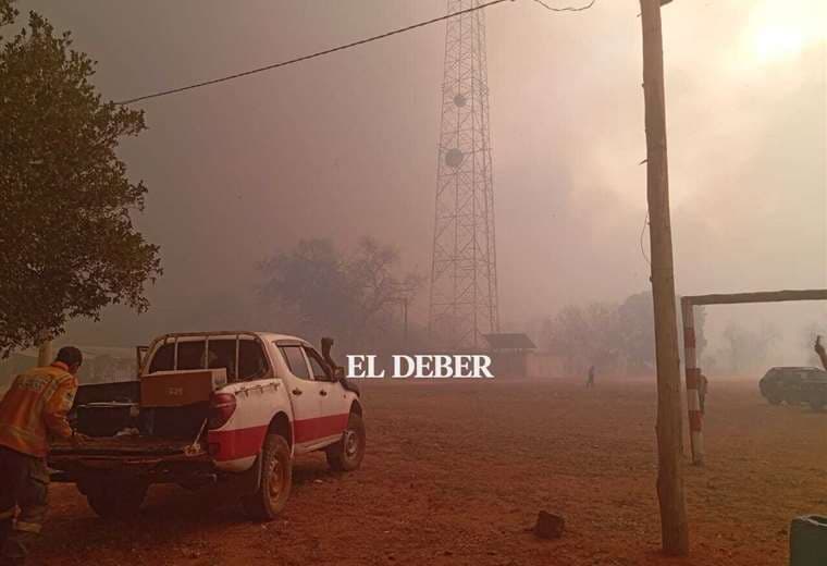 Incendios forestales en Roboré 