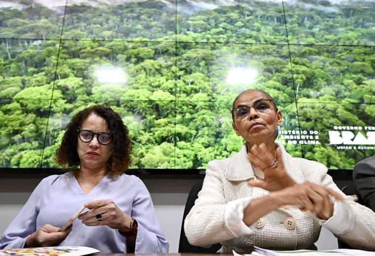 Ministras de Medio Ambiente y de Ciencia y Tecnología de Brasil. Foto: AFP