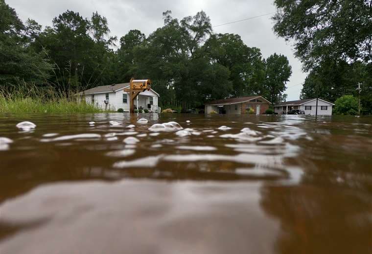 Casas inundadas en Georgia por el paso de la tormenta tropical Debby / AFP