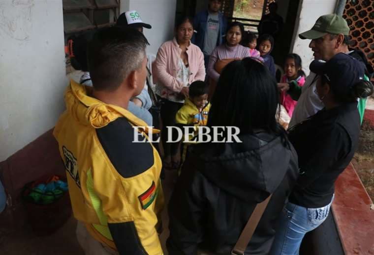 Evacuados en Roboré | Foto: Juan Carlos Torrejón