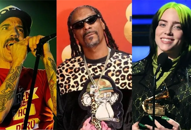 Billie Eilish, Snoop Dogg y Red Hot Chili Peppers 