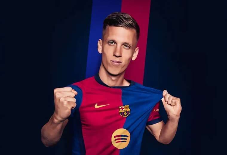 Dani Olmo ya luce los nuevos colores que defenderá. Foto: Internet