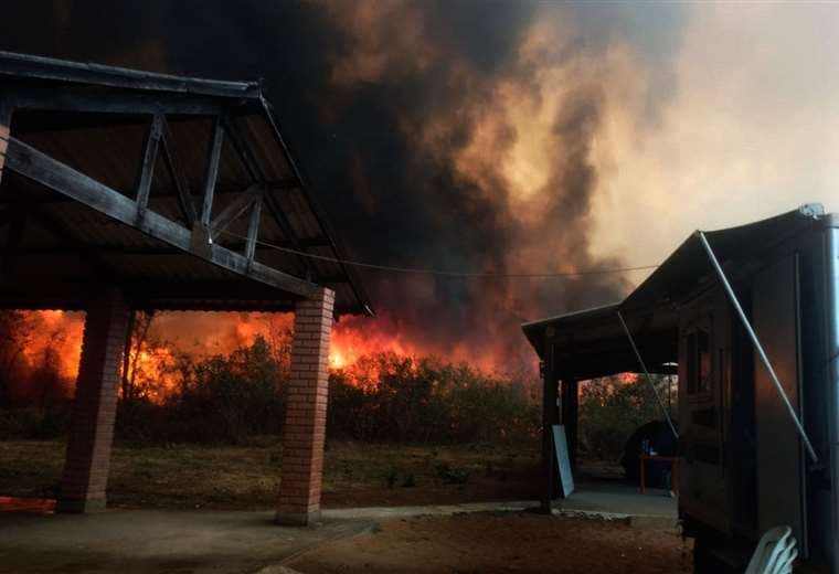 Incendios forestales en Roboré