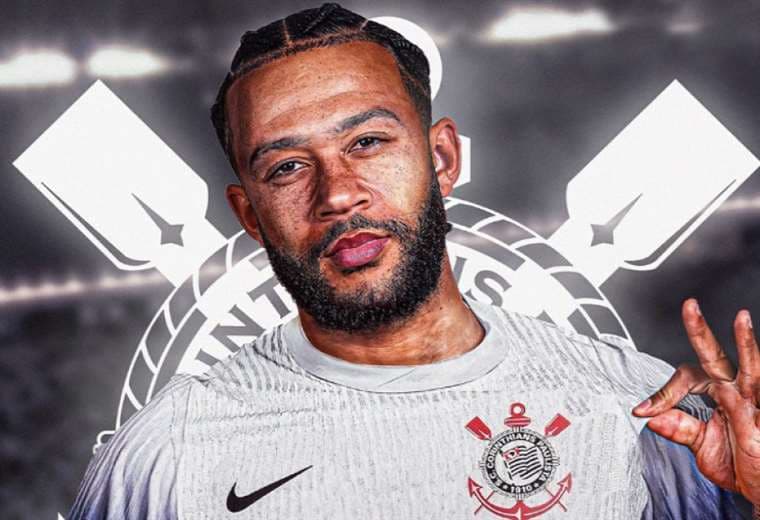 Imagen publicada por el Corinthians para anunciar la llegada de Depay