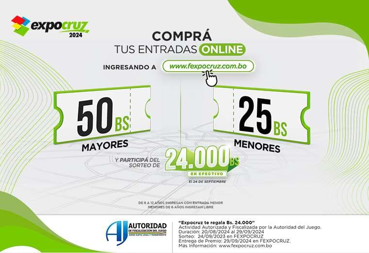 Expocruz 2024: Entradas online ya disponibles para la feria de negocios y entretenimiento más grande de la región