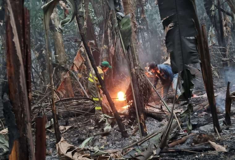 Beni también combate incendios y se ha declarado en desastre. Foto: Gobernación de Beni