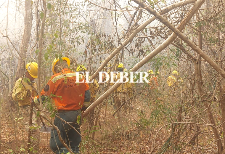 Los incendios forestales complican al oriente boliviano. Foto, Juan Carlos Torrejón 