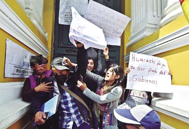 Marcha de la COB. Foto: APG