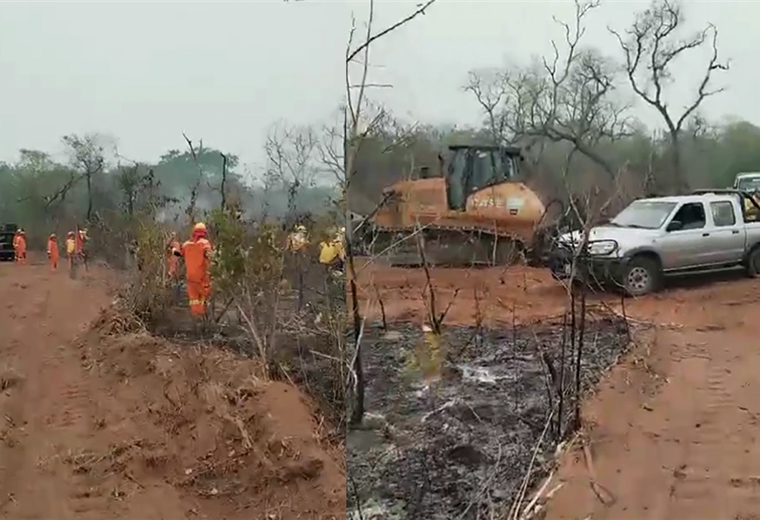 San Juan de Taperas estuvo amenazada por las llamas 