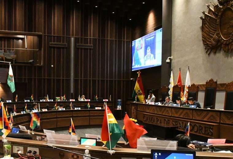 Una pasada sesión de senadores. Foto: Senado