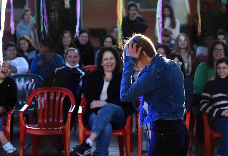 Monólogo en la cárcel El Buen Pastor, en Paraguay /Foto: AFP