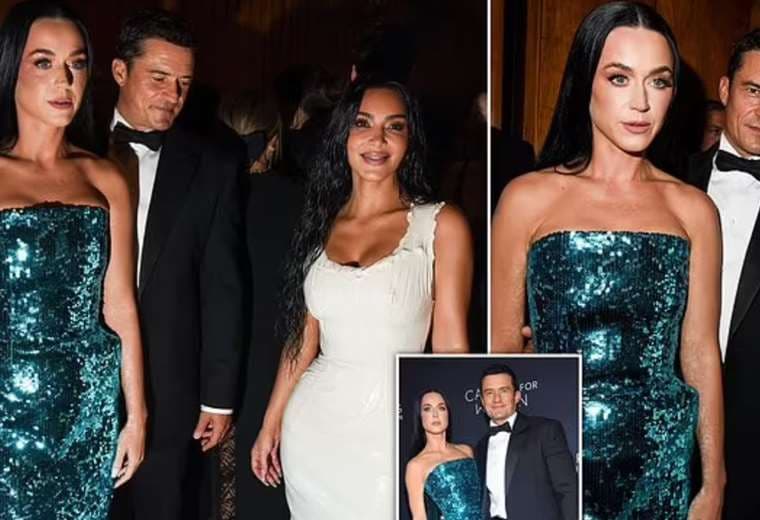 aptan a Orlando Bloom mirando con complicidad a Kim Kardashian