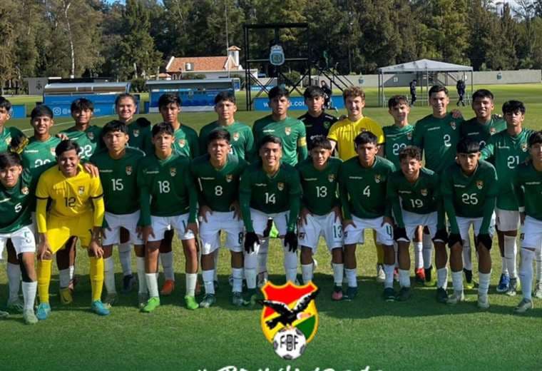 La selección boliviana Sub-15.