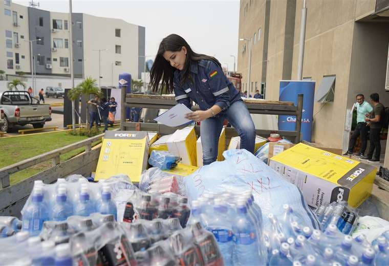 El sector energético estatal envía donativos por los incendios /Foto: YPFB