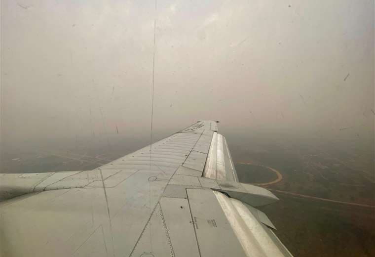 Vista aérea de Santa Cruz, este viernes 13 de septiembre. Foto: Joel Cambará