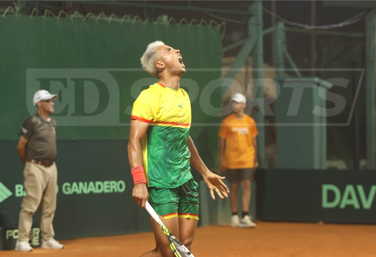 ¡Primer punto para Bolivia! Hugo Dellien venció al uruguayo Aguilar en dos sets