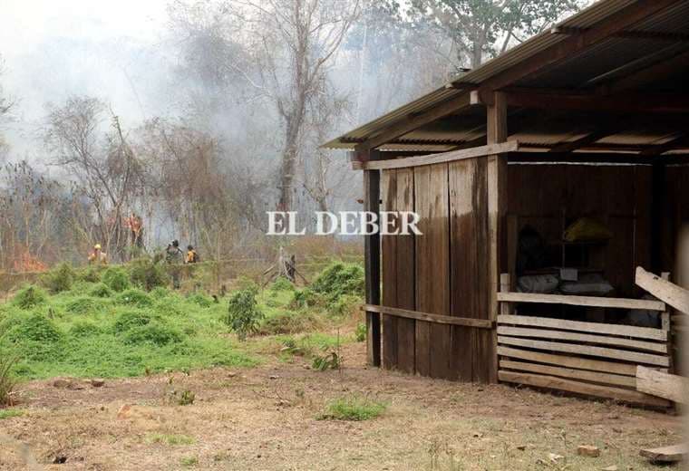 El fuego afecta a la región cruceña / Foto: Juan Carlos Torrejón