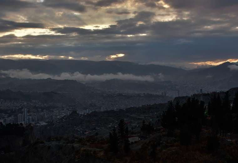 Así se encuentra la ciudad de La Paz. Foto: APG