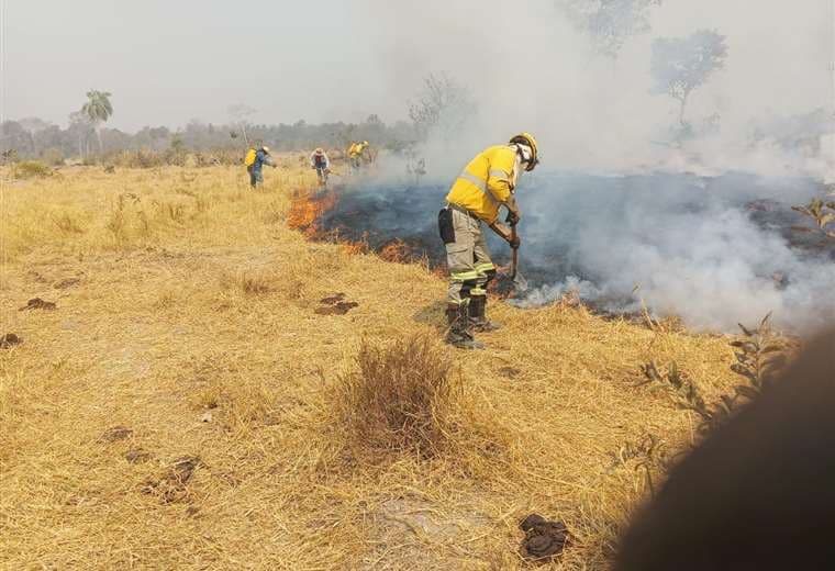 Incendios en la Chiquitania. Fotos: Gobernación de Santa Cruz