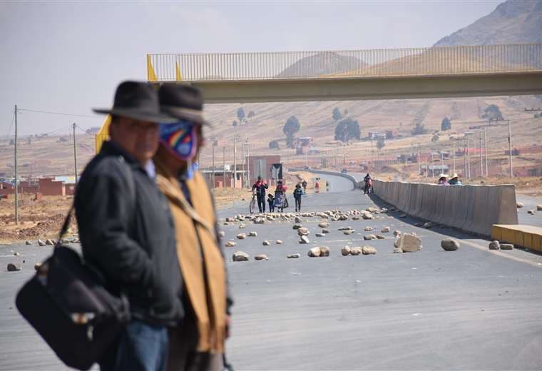 El bloqueo campesino se redujo a la zona del lago Titicaca. Foto: APG