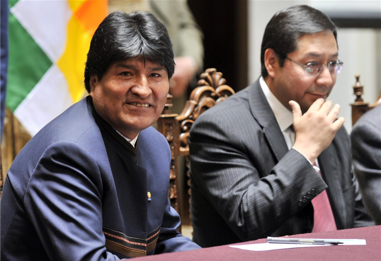 Evo Morales y Luis Arce sonríen cuando ‘Lucho’ era su hombre de confianza