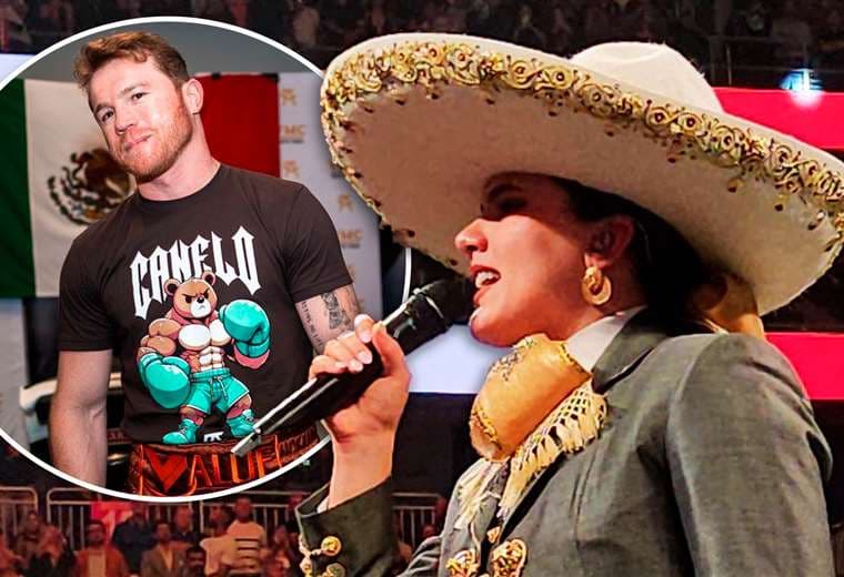 La reacción del 'Canelo' Álvarez al error de Camila Fernández 