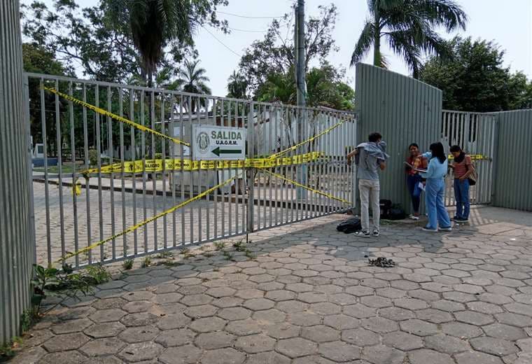 Estudiantes tomaron el campus universitario. Foto: Juan Delgadillo