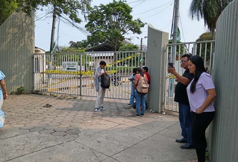 Estudiantes tomaron el campus universitario. Foto: Juan Delgadillo