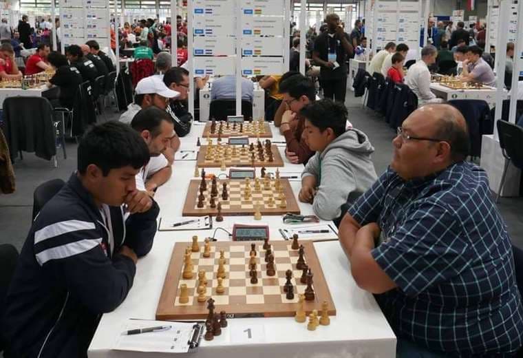 Enfrentamiento entre Bolivia y Nicaragua, en la rama masculina. Foto: FIDE América