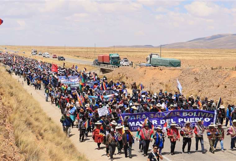 La marcha evista ya acumula su tercer proceso (Foto:APG Noticias)