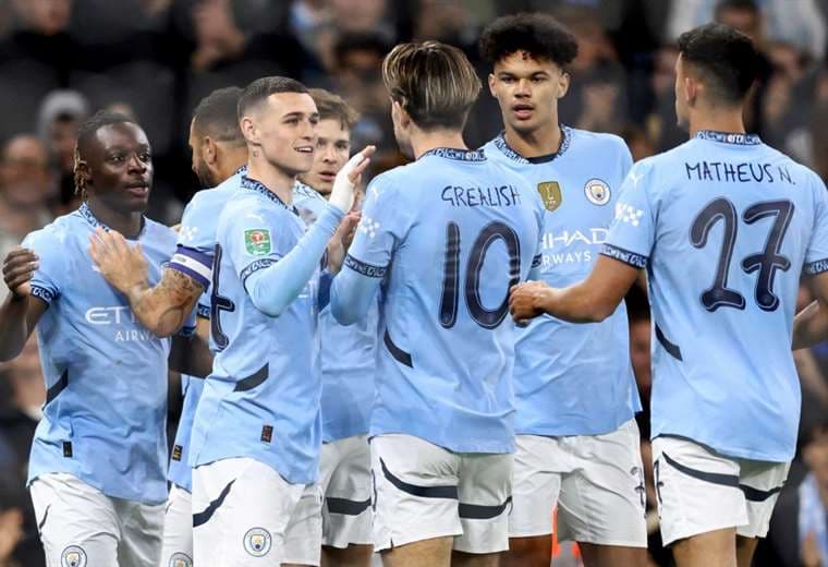 El Manchester City celebró su ajustado triunfo ante el Watford. Foto: AFP