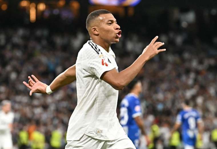 Kylian Mbappé aportó con un gol en el triunfo del Real Madrid. Foto: AFP