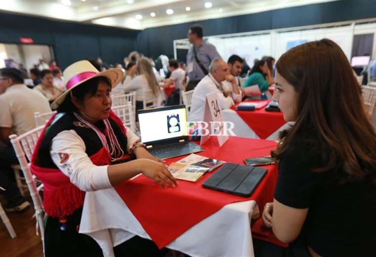 En la Rueda de Negocios participa emprendedores del interior /Foto: Fuad Landívar 