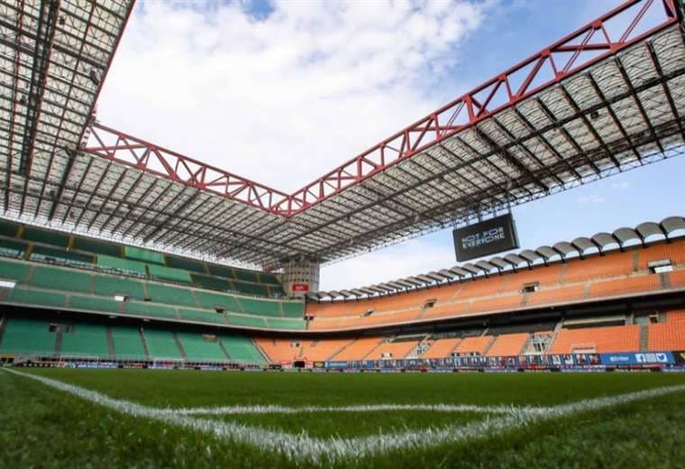 Así luce actualmente el estadio de San Siro en Milán. Foto: Internet