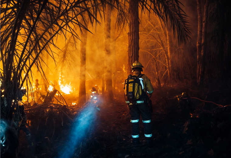 El fuego no se aplaca: Santa Cruz registra 45 incendios activos 