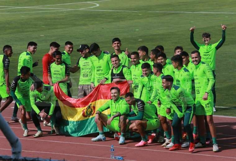 La Verde cerró prácticas en el Siles. Foto: Fuad Landivar